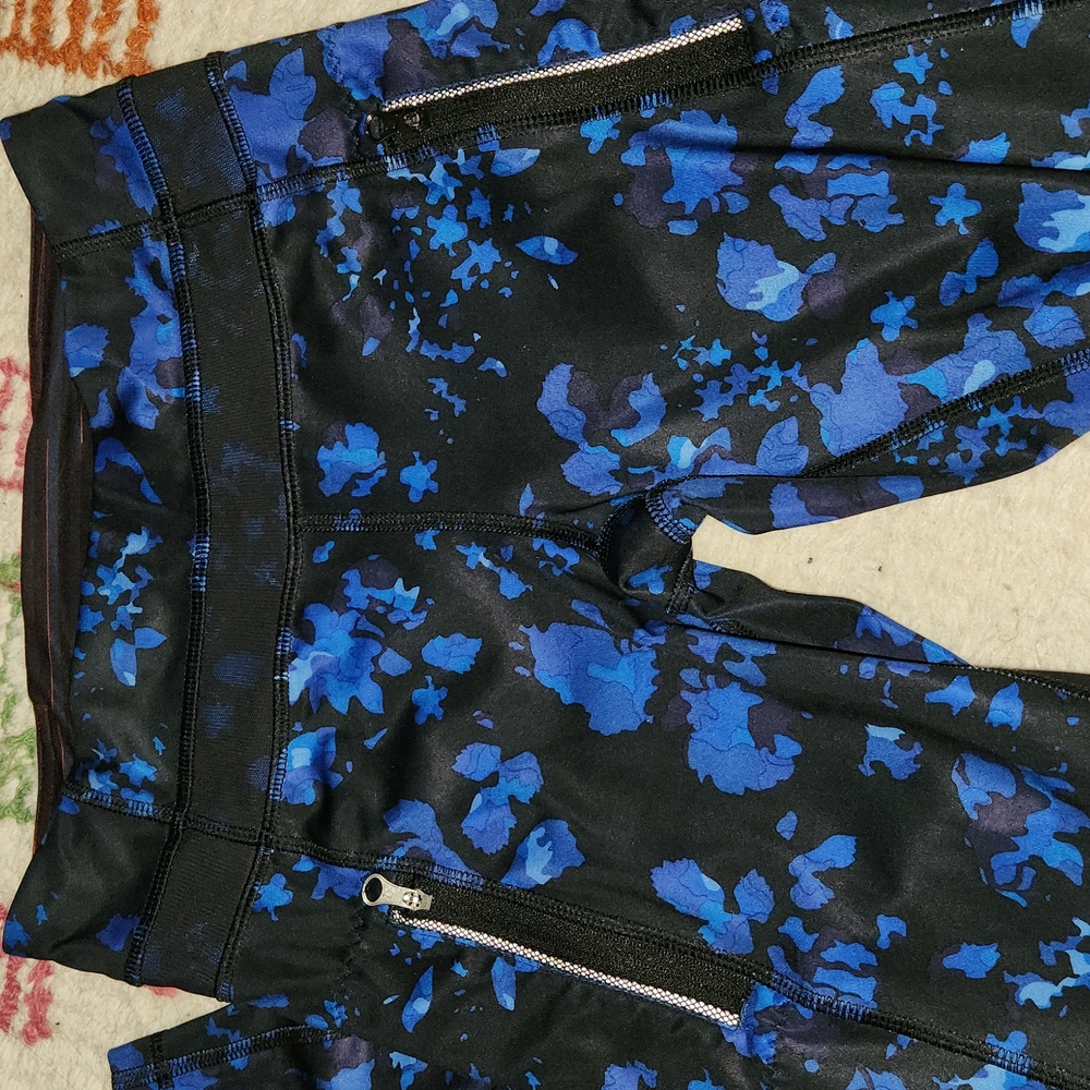 Lululemon Inspire Tight II Size 4 Dandy Digie Porcelaine Black mesh  DAN… - Picture 5 of 10